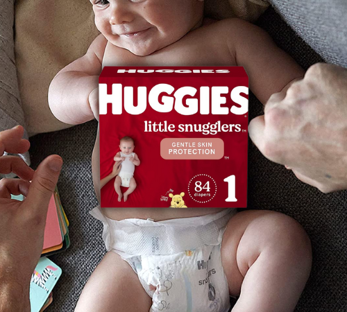 Huggies Little Snugglers 84-Count Newborn Diapers (Size 1) as low as $16.21 After Coupon (Reg. $28) + Free Shipping – 19¢/Diaper