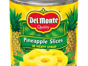 Del Monte 12-Pack Pineapple Slices In Heavy Syrup as low as $9.18 Shipped Free (Reg. $14.40) – 77¢/15.5 Oz Can