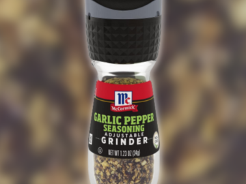 McCormick Garlic Pepper Seasoning Grinder, 1.23 Oz as low as $1.02 Shipped Free (Reg. $2.20)