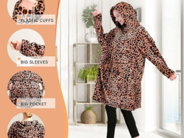 Oversized Warm Wearable Blanket Hoodie $17.99 After Coupon + Code (Reg. $40)