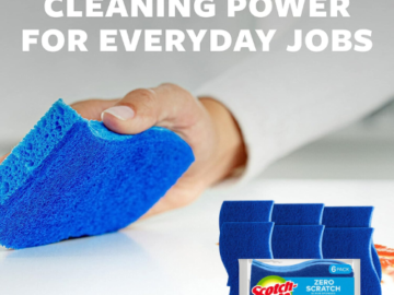 Scotch-Brite 6-Count Non-Scratch Scrub Sponges as low as $4.25 Shipped Free (Reg. $10.82) – 71¢/Sponge