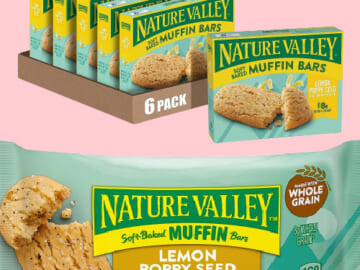 Nature Valley 30-Count Soft-Baked Muffin Snack Bars, Lemon Poppy Seed as low as $10.15 Shipped Free (Reg. $33) – 34¢/Bar