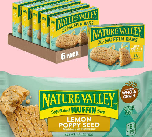 Nature Valley 30-Count Soft-Baked Muffin Snack Bars, Lemon Poppy Seed as low as $10.15 Shipped Free (Reg. $33) – 34¢/Bar