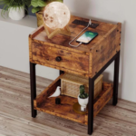 Keep your essentials close at hand and your devices powered up with this Nightstand Bedside Table with Charging Station for just $59.99 After Code (Reg. $79.99) + Free Shipping