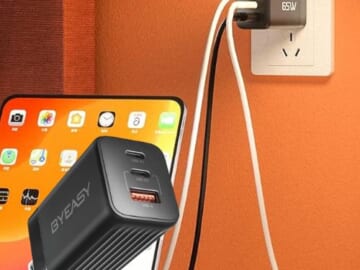 65W 3-Port GaN USB C Charger $16.99 After Code (Reg. $33.98) – Black or White