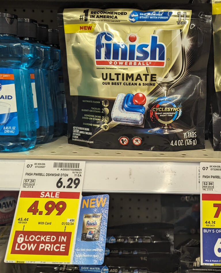 Finish Ultimate Detergent As Low As $1.99 At Kroger (Regular Price $6.29)