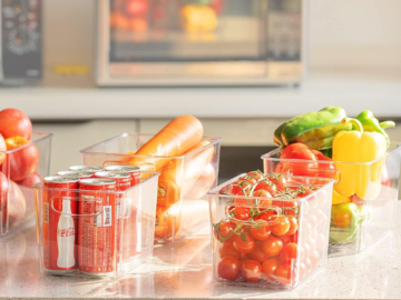 Clear Pantry or Fridge Organizer Bins 8-Pack Set $17.49 After Code (Reg. $37) – $2.19 Each