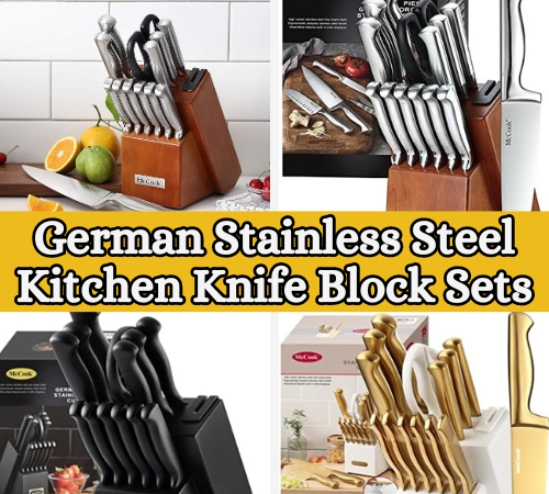 Today Only! German Stainless Steel Kitchen Knife Block Set $47.98 Shipped Free (Reg. $129.99+) – FAB Ratings! 28k+ 4.7/5 Stars!