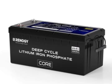 Renogy Core Series 24V 100Ah Lithium Battery for $700 + free shipping