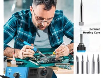 Tilswall 65W Soldering Station Welding Iron Kit $32.99 (Reg. $80) – FAB Ratings!