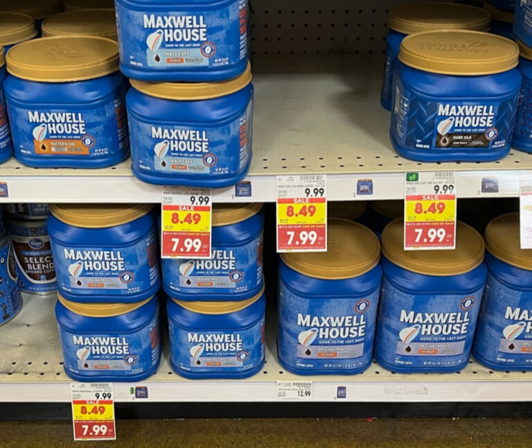 Big Containers Of Maxwell House Coffee As Low As $5.99 At Kroger
