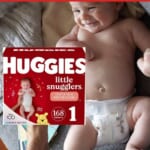 Huggies Little Snugglers Newborn Diapers (Size 1, 168-Count) as low as $29.49 After Coupon (Reg. $45.37) + Free Shipping – $0.18/Diaper