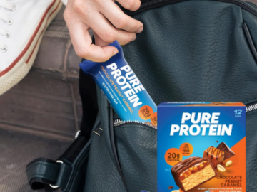 Pure Protein 12-Count Chocolate Peanut Caramel Bars as low as $11.01 After Coupon (Reg. $20.22) + Free Shipping – 92¢/1.76 Oz Bar