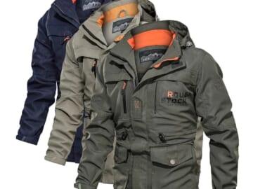 Men's Tactical Rain Jacket for $17 + $10 s&h