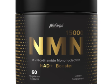 NMN15000 Youthful Energy Booster Capsules by Nufargo: $45 (85% off) + free shipping