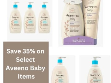 Save 35% on Select Aveeno Baby Items as low as $5.69 After Coupon (Reg. $16.35) + Free Shipping