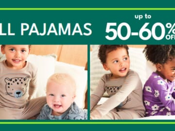 Carter’s Pajamas 50-60% Off + Free Shipping