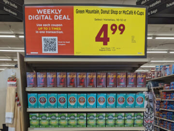 Green Mountain, McCafe, or Donut Shop 12-Count K-Cups Only $4.99 At Kroger