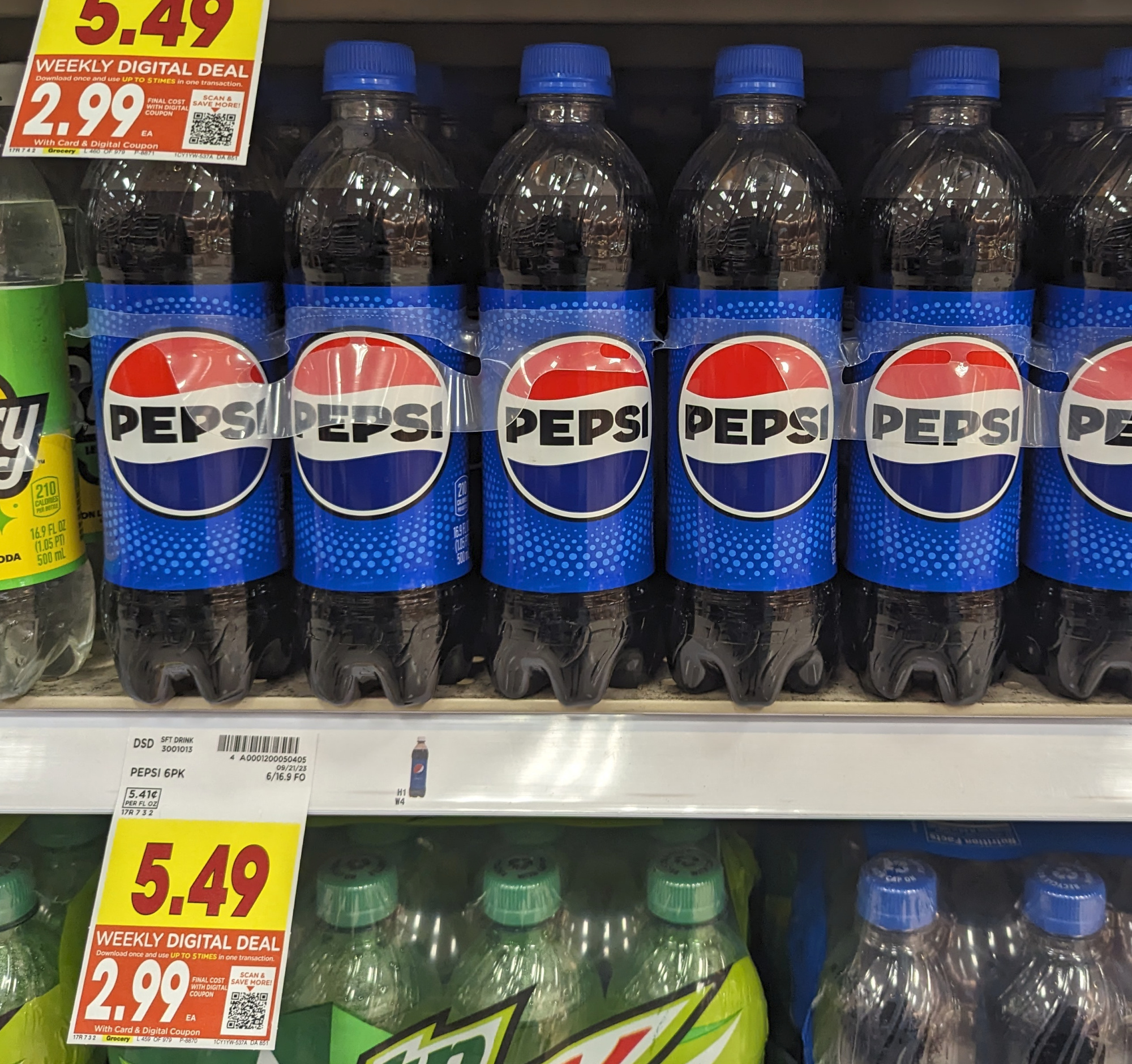 Pepsi, Canada Dry, or Coca-Cola 6-Pack Bottles Just $2.99 At Kroger