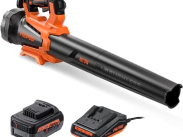 Cordless 20V Brushless Leaf Blower for $60 + free shipping