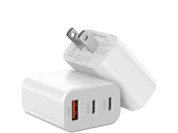 30W 3-Port GaN USB-C/A Charger for $10 + free shipping