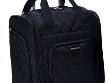 Amazon Basics Underseat Rolling Luggage for $38 + free shipping