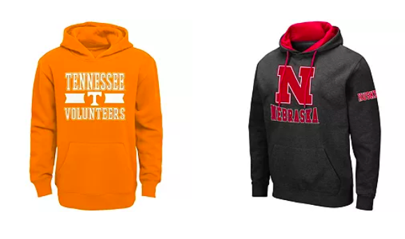NCAA Hoodies for the Family only $24.99!