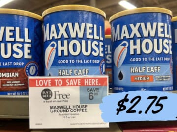 $2.75 Maxwell House Ground Coffee