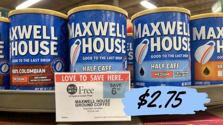 $2.75 Maxwell House Ground Coffee