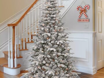 National Tree Company 7-ft. 350-Light Pacific Mixed Pine Flocked Artificial Christmas Tree