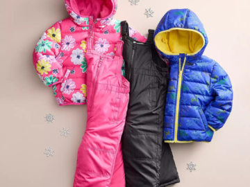 Jumping Beans Toddler Puffer Jackets & Snow Bibs $12.74 After Code (Reg. $30)