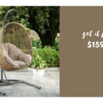 Patio Hanging Egg Chair with Stand $159 (reg. $297)