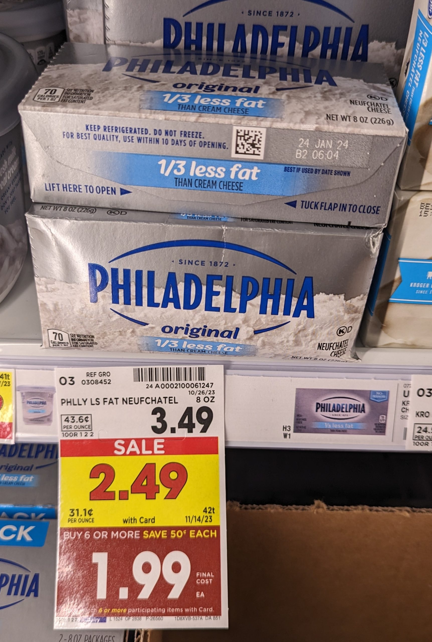 Philadelphia Cream Cheese As Low As $1.74 At Kroger