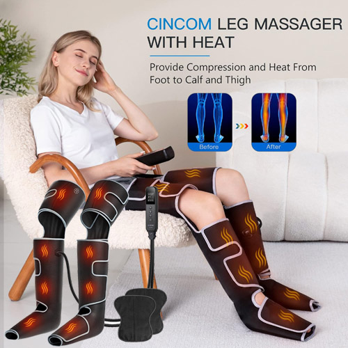 Air Compression Full Leg Massager $85 After Coupon (Reg. $170) + Free Shipping, with 3 Heat & 3 Modes