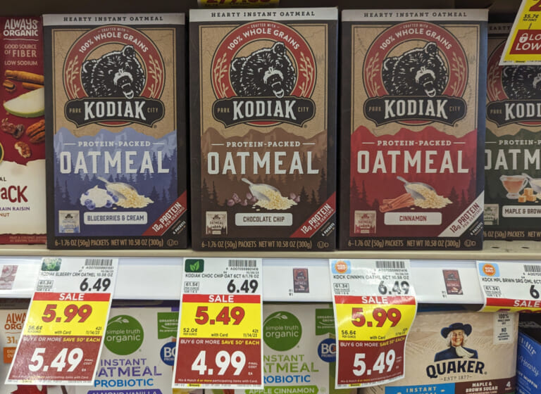 Kodiak Protein-Packed Oatmeal As Low As $3.74 At Kroger
