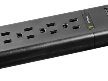 Insignia 6-Outlet Surge Protector for $8 + free shipping w/ $35