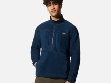 Mountain Hardwear Men's Hicamp Quarter Zip Fleece Pullover for $22 + free shipping