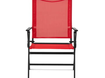 Mainstays Greyson Square Patio Chair 2-Pack for $23 + free shipping w/ $35