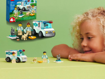 LEGO City 58-Piece Vet Van Rescue Toy Animal Ambulance Set $7.99 (Reg. $10) – LOWEST PRICE