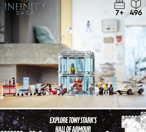 LEGO Marvel 496-Piece Iron Man Armory Toy Building Set $47.99 Shipped Free (Reg. $90)