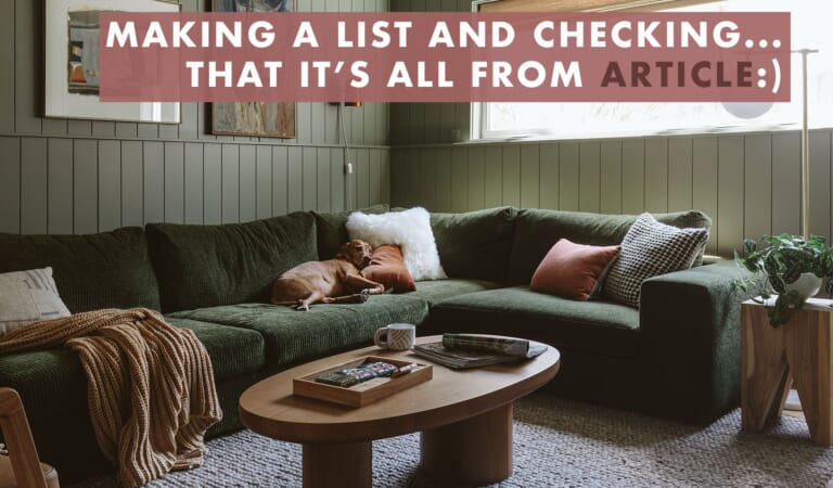 EHD Go-To, Article Furniture, And Our 15 FAVORITE Pieces We’re Eyeing For Black Friday