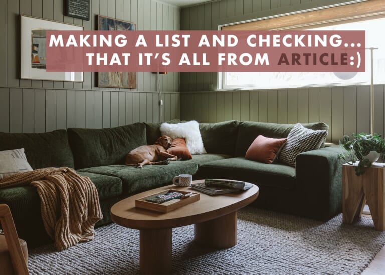 EHD Go-To, Article Furniture, And Our 15 FAVORITE Pieces We’re Eyeing For Black Friday