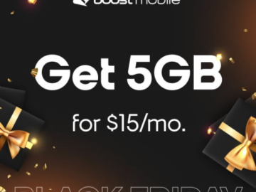 Boost Mobile 5GB Data for $15 per month + free shipping