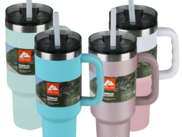 Ozark Trail Vacuum Insulated Stainless Steel 40-Oz Tumbler $14.97 (Reg. $19.97) – 4 Colors