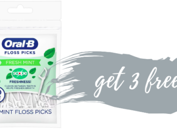 Get Three FREE Packs of Oral-B Scope Floss Picks at Walgreens!