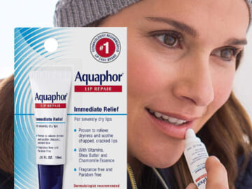 Aquaphor Immediate Relief Lip Repair Balm as low as $1.89/Tube when you buy 3 (Reg. $4.19) + Free Shipping