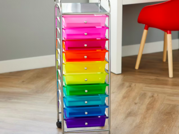 10 Drawer Rolling Cart by Simply Tidy