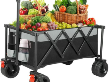 Enjoy a hassle-free beach experience with Folding Beach Wagon for Sand for just $79.99 Shipped Free (Reg. $189.99)