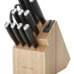 KitchenAid Classic Japanese Steel 12-Piece Knife Block Set with Built-in Sharpener for $39 + free shipping