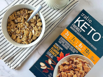 :ratio Keto Friendly Cinnamon Cranberry Almond Crunch Breakfast Cereal as low as $4.79/Box when you buy 4 (Reg. $7.49) + Free Shipping